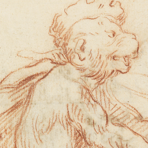 Drawing, Monkey Playing a Violin, ca. 1700