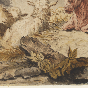 Drawing, Seated Shepherd, 19th century