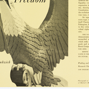 Book Cover, The Nature of Our Freedom by Leon R. Yankwich, 1950