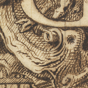 Drawing, Ornamental Design for the Letter B, ca. 1720
