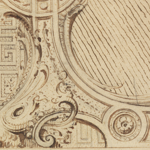 Drawing, Design for the Lower Portion of a Wall Panel, 1714
