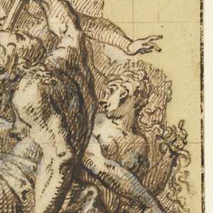 Drawing, Design for Illuminated Initial "F", ca. 1695