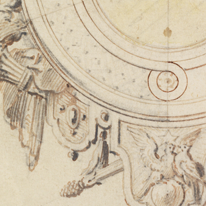 Drawing, Design for an Oval Frame on Theme of  Venus Victorious, 1690–1700