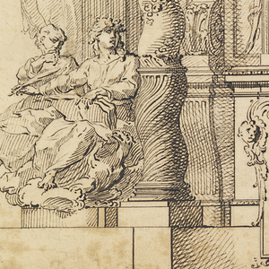 Drawing, Design for Elevation of an Altar Retable, ca. 1700