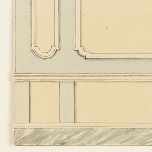 Drawing, Paneled Wall, 1815–22