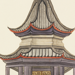 Drawing, Design for a Chinese Pavilion, 1815–22