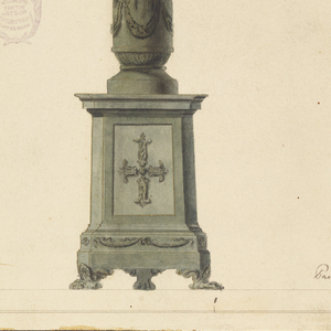 Drawing, Project for Cross, 1837