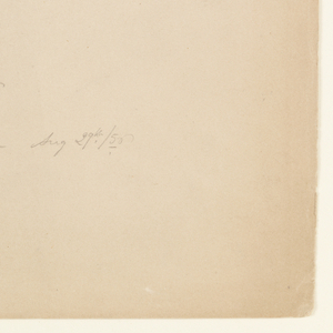Drawing, Shore of Lake and Foothills of Mount Katahdin, August 29, 1856
