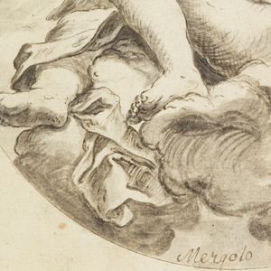 Drawing, Project for a Ceiling Fresco: Leda and the Swan, ca. 1775