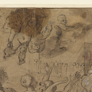 Drawing, Martyrdom of St. Ursula, 1600–1625