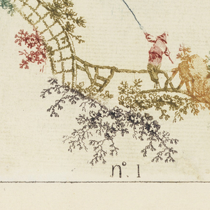Album, Title page, Plate 1 from "Nouvelle suite de cahiers arabesques chinois a l