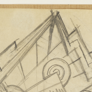 Drawing, Study for Painting:  Skyscrapers, ca. 1930