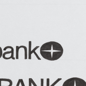 Drawing, Design for Citibank logo and nameplate, ca. 1975