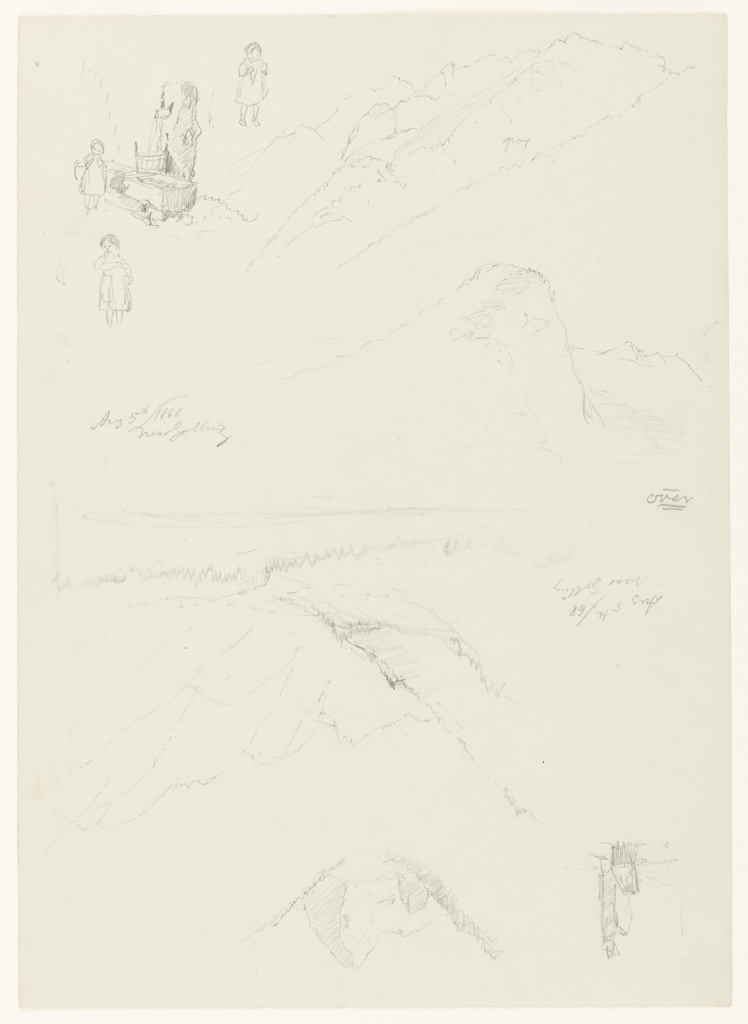 Drawing, Alpine Views between Golling and Abtenau, Austria Drawing, Alpine Views between Golling and Abtenau, Austria