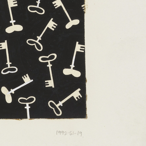 Drawing, Key Motif, Textile Design, 1950–70