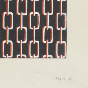 Drawing, Chain Pattern, Textile Design., 1950–70