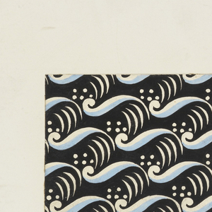 Drawing, Wave Pattern, Textile Design., 1950–70
