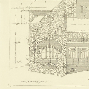 Print, Elevations, Right and Left Lateral Façades, Castel d
