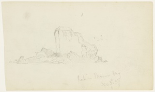 Drawing, Rock in Panama Bay