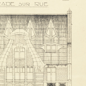 Photostat, Apartment House, Rue Heine, Facade sur Rue, 1925