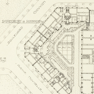 Photostat, Proposed Hostelry: Center for American Visitors to the Paris Expo, 1925, 1923