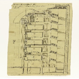Drawing, Plan for Rue Grueze 38, Cross Section, Coupe AB, ca. 1929