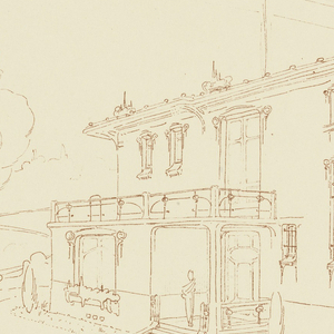 Photostat, Design and floor plan for Le Cottage Populaire, ca. 1907