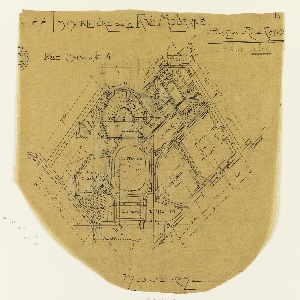 Drawing, Societe Immobliere de la rue Moderne, Plan du Rez de Chaussee, ca. 1907