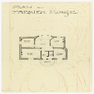 Drawing, Villa of M. Hemsy, St. Cloud, Plan du Premier Etage, 1913