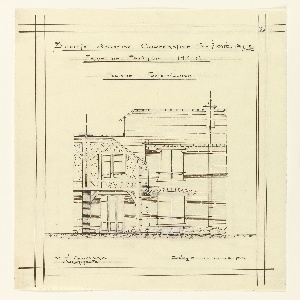 Drawing, Rear Facade of a House for the Societe Anonyme Cooperative L