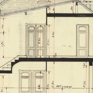 Drawing, Cross Section of a House for the Societe Anonyme Cooperative L