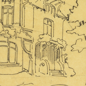 Drawing, Design for a private residence, ca. 1900