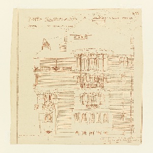 Print, Side Elevation (Facade) of the Hotel Guimard (Villa Flore, 122 Rue Mozart, Paris (Home of Hector Guimard), ca. 1909