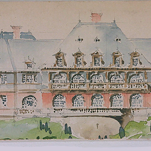 Drawing, Elevation of Mansion, ca. 1894