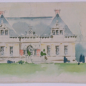 Drawing, Elevation of Mansion, ca. 1894