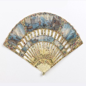 Pleated Cabriolet Fan (France), 1760–80