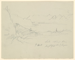 Drawing, Landscape in Austria