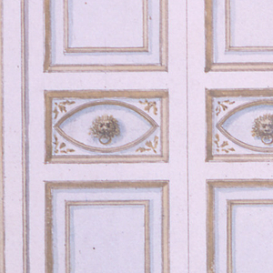 Drawing, Carved door, ca. 1780