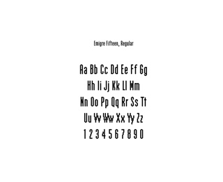 Digital Typeface, Emigre Fifteen (aligns with Lo-Res 22 Serif)