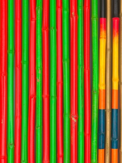 Bamboo Curtain Folding Screen, 1985