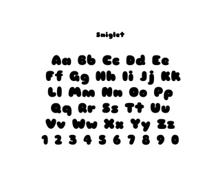 Digital Typeface, Sniglet