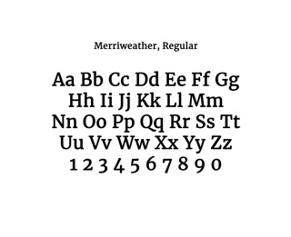Digital Typeface, Merriweather