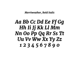 Digital Typeface, Merriweather