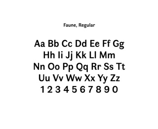 Digital Typeface, Faune
