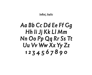 Digital Typeface, Infini