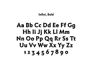 Digital Typeface, Infini