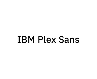 Digital Typeface, IBM Plex Sans