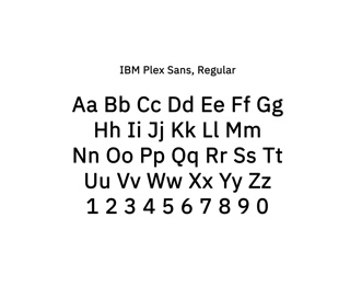 Digital Typeface, IBM Plex Sans
