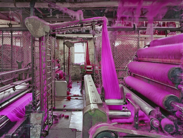Photograph, Wool being carded for paint rollers