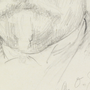 Drawing, Portrait of a Man in a Skull Cap, January 24, 1914